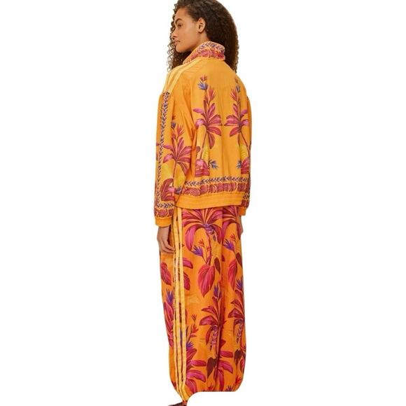 Adidas x Farm Rio Tropical Breeze Bright Orange Pants NWT - Picture 3 of 5